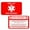 Red, variant on Bariatric Card for Restaurants, Special Menu Request Card, Portion Control Restaurant Request for Bariatric or Gastric Sleeve Patients, Wallet Sized, Set of 2 Cards (2, Red, 3.375in x 2.125in)
