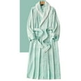 thumbnail image 7 of DecSea Womens Long Robe Soft Warm Fleece Plush Bathrobe Ladies Sleepwear Pajamas Housecoat Nightgown, 7 of 7