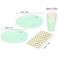 thumbnail image 4 of Disposable Plate, Disposable Dots Print Paper Plate Cup Straw Birthday Wedding Party Supplies Dish Tableware, 4 of 7