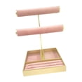 thumbnail image 3 of Segolike Jewelry Organizer Jewelry Display Stand Elegant Pink and Gold Jewelry Holder Jewelry Rack for Home Jewelry Shop Dresser Women F, 3 of 8