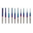 thumbnail image 5 of 10 Brocas Yuxing para Fresadora CNC Revestimiento Azul Nano 1/8 Pulgada, 5 of 5