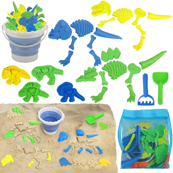 Juguete de playa TOY Life Dinosaur Fossil, 30 unidades, para niños de 4 a 8 años