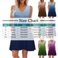 thumbnail image 3 of Vestido Corto para Mujeres Verano sin Mangas Cuello en V, Impresión de Moda con Bolsillos, Poliéster de Algodón Casual, 3 of 9
