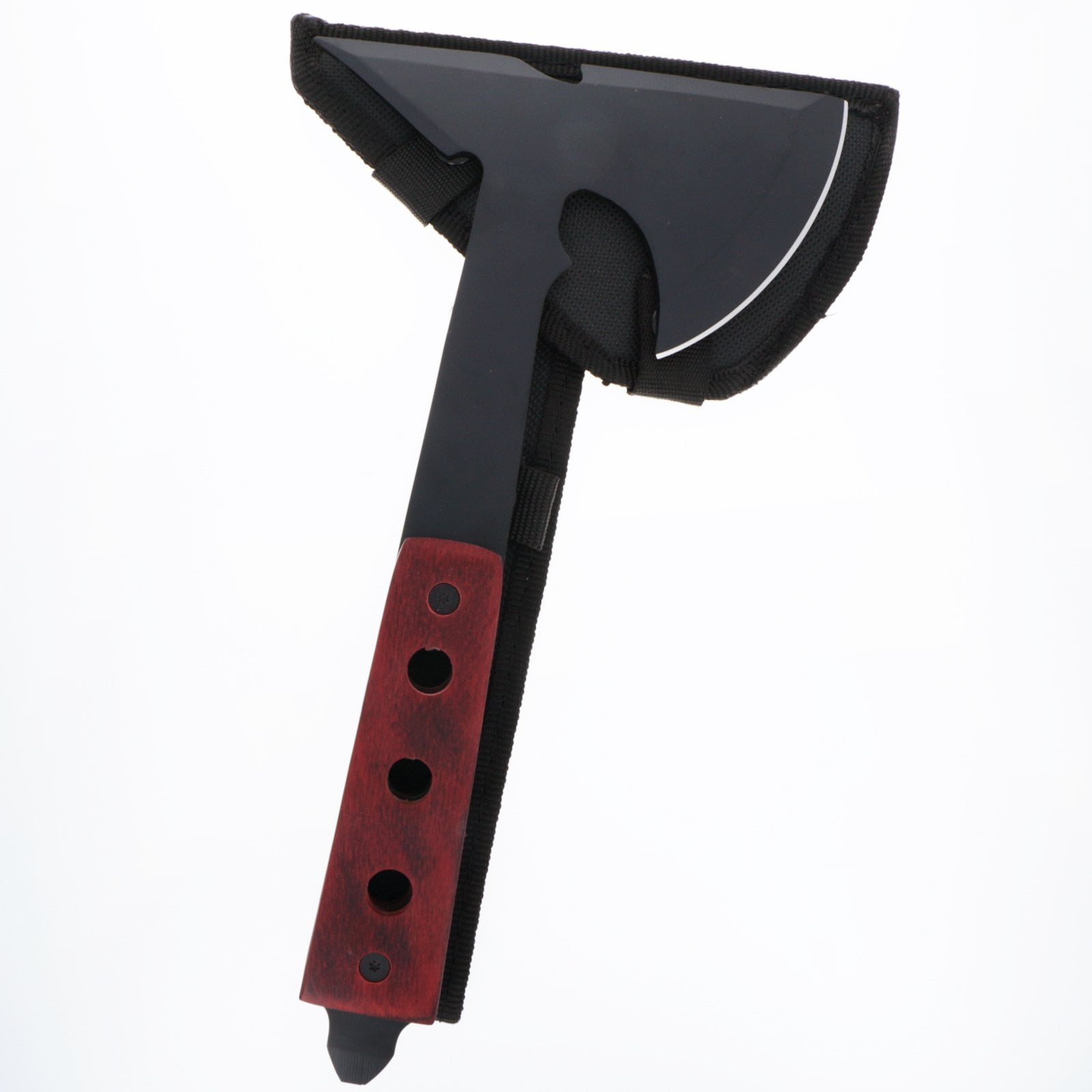 14 Inch Full Tang Camping Hatchet Axe with Wooden Handle, Ultra Lightweight