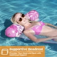 thumbnail image 4 of Hammock Pool Floats Sloosh, 2 paquetes para adultos, azul y rosa, 4 of 8