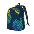 thumbnail image 2 of Balery Abstract Bright Pineapple Fruit Retro Vintage Canvas Backpack for Men and Women - Large Capacity, Durable Travel Laptop Bag for School, Work, Hiking, and Outdoor Activities, 2 of 7