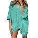 thumbnail image 2 of ¡Rebajas! Traje de baño Prolriy para mujer, traje de baño de playa, bikini, traje de baño, vestidos playeros extragrandes, verde menta, talla única., 2 of 8