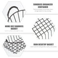 thumbnail image 6 of 1pc Iron Art Storage Basket Desktop Sundries Basket Large Storage Basket, 6 of 6