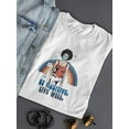 thumbnail image 3 of Be Positive Live Well Groovy T-Shirt Women -Image by Shutterstock, Female Large, 3 of 4