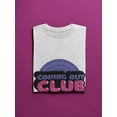 thumbnail image 3 of Coming Out Club Bubblegum Text T-Shirt Men -Smartprints Designs, Male Medium, 3 of 4