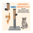 thumbnail image 4 of Rascador Poste Para Gatos De Piso Con Sisal Antiestres Malubero Gris, 4 of 5