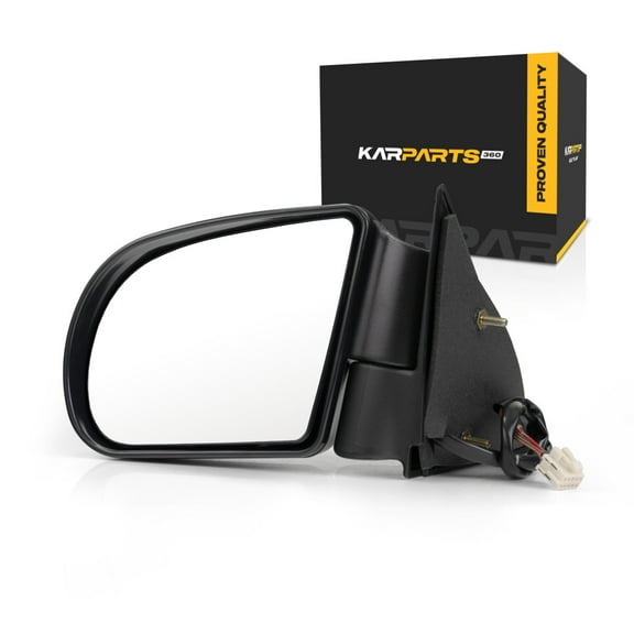 For Chevy Trailblazer 2002 03 04 2005 Door Mirror Driver Side | Power | Heated | Textured | RPO-DD0/RPO-DK2 | Standard/Extended/Crew Cab | Replacement For 15105941 | GM1320192