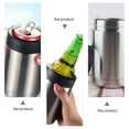 thumbnail image 2 of EeaseMX Vaso de acero inoxidable de gran capacidad con tapa para Coca-Cola y café (12 oz), 2 of 7