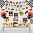 thumbnail image 7 of PIXHOTUL Race Car Birthday Party Decorations Kit with Banner and Checkered Flag Balloons, 7 of 7