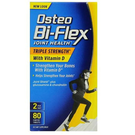 Osteo Bi-Flex Force Triple avancé avec la vitamine D3, Caplets 80 ch (pack de 2)