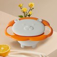thumbnail image 4 of Clearance Bowls, Bowl Antioverflow For Children With Rotation 360 Lid Material Insurance Bowl Magical 360 Degree Rotation For Children, White-A7, 4 of 7