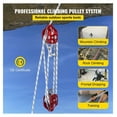 thumbnail image 2 of Twin Sheave Block and Tackle 1/2" x 200Ft, 7700LBS Double Pulley System with Polyester Rope, Forged Aluminum Rigging for Climbing, Lifting & Outdoor Activities, 2 of 7