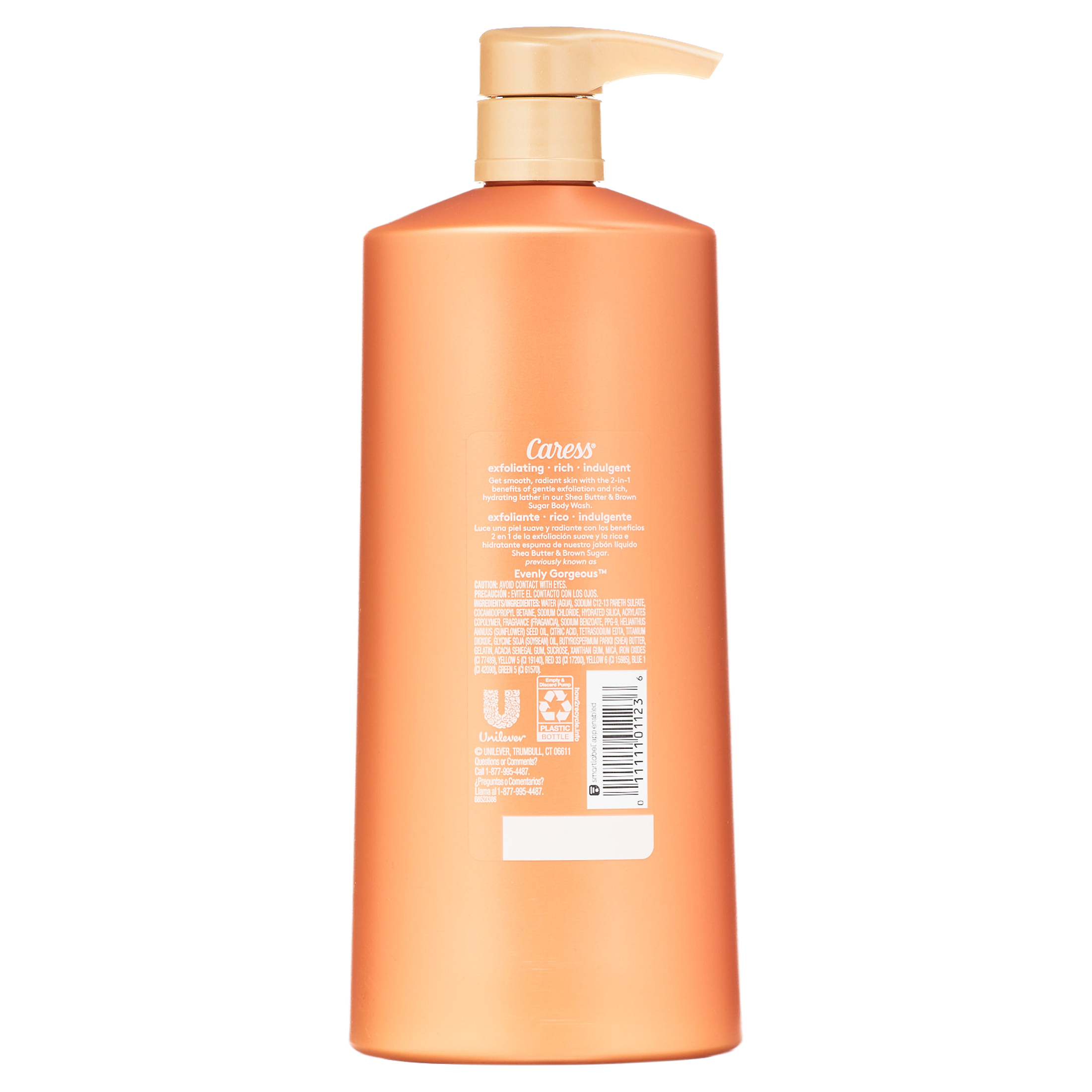 Caress Body Wash for Women, Shea Butter & Brown Sugar Shower Gel for Dry Skin 25.4 fl oz - image 3 of 4