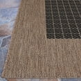thumbnail image 6 of Couristan Recife Checkered Field Indoor / Outdoor Area Rug, Black- Cocoa, 3'9" x 5'5", 6 of 10
