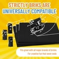 thumbnail image 5 of Classic Baseplates 10" x 10" Brik Tower by Strictly Briks | Major Brand Compatible | Building Bricks for Towers and More | 4 Black Stackable Base Plates & 30 Stackers, 5 of 7