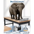 thumbnail image 3 of 72 In Adjustable Height Workbench with Heavy-Duty Rubberwood Top and Built-In Power Outlets - 2500 LB Capacity Table for Garage Workshop Office, 3 of 6