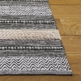 thumbnail image 3 of SAFAVIEH Montauk Marin Striped Cotton Area Rug, Green/Ivory, 8' x 10', 3 of 10