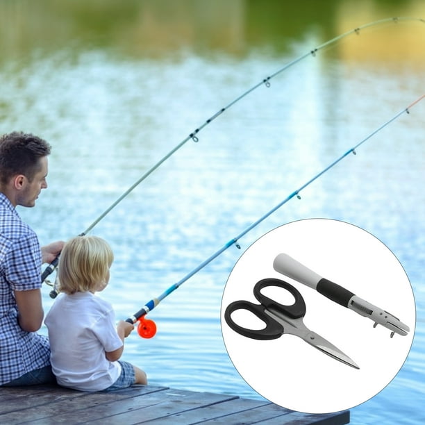 Fishing Hook Line Tying Set, Firm Knot Simple Fish Line Knotter Portable  With Scissors For Fishing 