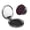Round Shape, variant on Lips Kiss Portable Double-Sided Face Mirror Round Shape, Magnifying Compact Pocket Mirror with PU Leather Cover