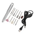 thumbnail image 5 of 1 Set Electric Nail Polisher with Sanding Heads USB Trimming Tool, 5 of 5