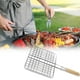 thumbnail image 1 of Pinza para Parrilla de Acero Inoxidable con Mango de Madera: Herramienta para Cocinar Al Aire Libre para Pescado, Carne y Pan. Duradera, Fácil de Limpiar, Portátil para Acampar y Hacer Picnics., 1 of 7