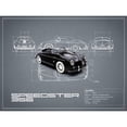 thumbnail image 3 of Rogan, Mark 18x15 Black Modern Framed Museum Art Print Titled - Porsche Speedster 1959 White, 3 of 5
