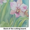 thumbnail image 2 of Orchids in Watercolor Glass Cutting Board Large 12 in x 15 in, 2 of 5