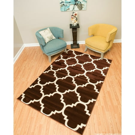 Chocolate Antique Round Rug - Rug Legend Modern High Quality Hand Carved Area Rug 6'5