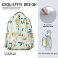 thumbnail image 4 of Fresh Lemon Students Backpack Cute Yellow Fruit School Bag with Floral I Love Lemons Pattern, Lightweight and Adjustable Strap, 4 of 6
