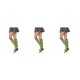 thumbnail image 2 of Sonducket 1 par de calcetines a rayas hasta la rodilla de arcoíris, medias cómodas, medias de manguera para disfraz de fiesta, rayas verdes y amarillas Type1 NO1 Sonducket CBP288762, 2 of 6