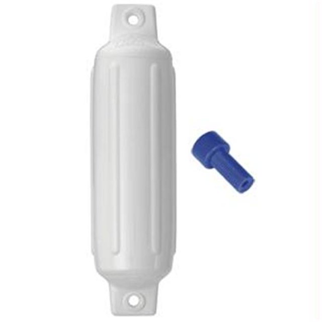 Polyform G - 4 Twin Eye Fender 6.5 x 23 - White with Air Adaptor -