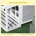 thumbnail image 6 of PawHut Outdoor Dog House for Large Dogs w/ Porch, Roof, Windows, 6 of 9