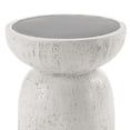 thumbnail image 5 of Gzxs 14" Modern Drum Shaped Accent Table, Small Drink Table in Gray Faux Concrete Finish, Minimalist Side Table for Living Room, Bedroom, 5 of 5