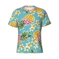 thumbnail image 3 of Naloa Cute Pineapples Men's T-Shirt Sport T-shirt Men's Basic Tee Casual Men's Shirt, Round Neck, Short Sleeves - Large, 3 of 5