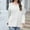 White Blouses & Tops, variant on BSDJILFG 100% Cotton Tops for Women Casual V-Neck Drop Shoulder Soft Breathable Loose Fit Solid Color Pullover Blouse