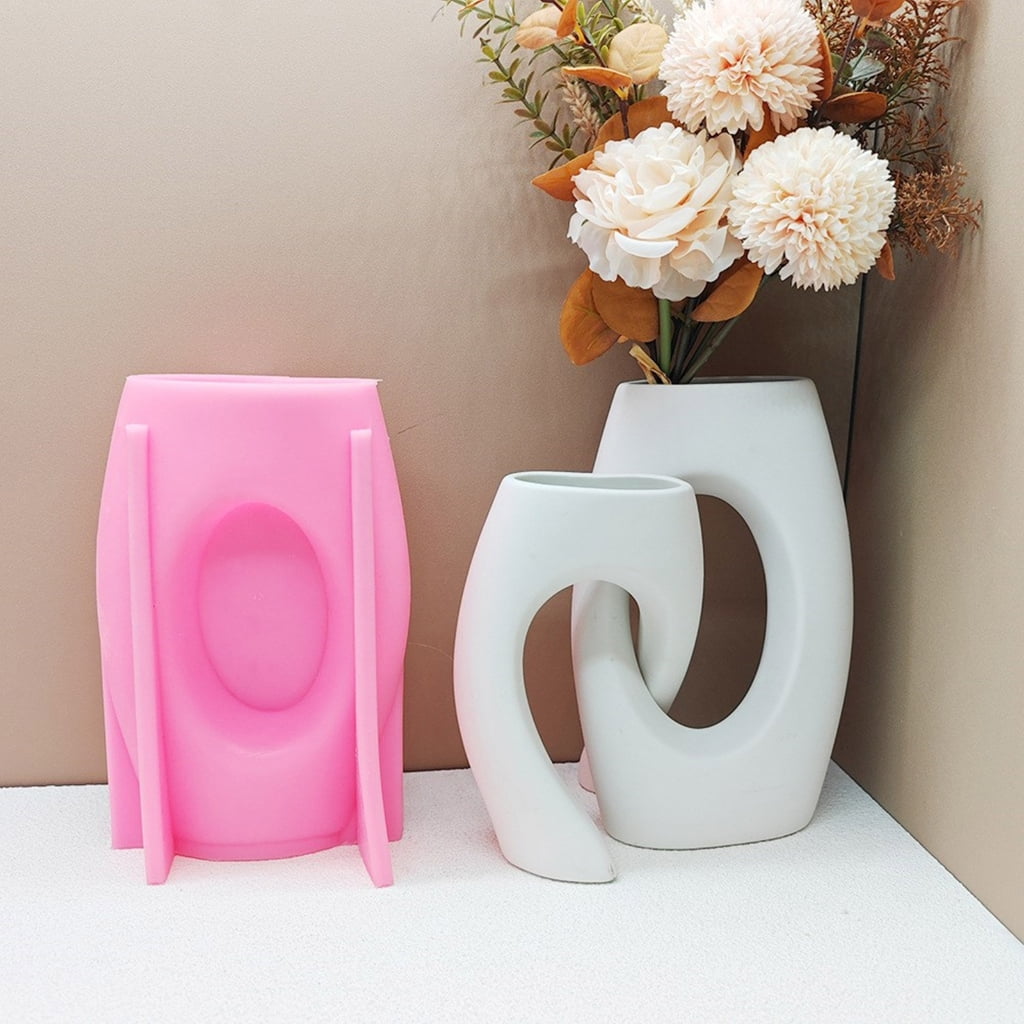 lanema Special Shaped Vase Resin Molds Succulent Plant Flowerpot Silicone Mould Craft