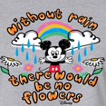 thumbnail image 3 of Disney - Mickey Mouse - Without Rain There Would Be No Flowers - Juniors Cropped Cotton Blend T-Shirt, 3 of 5