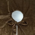 thumbnail image 6 of Velvet Christmas Tree Skirt with Ruffled Edge & Small Pearls, Rustic Vintage Large Xmas Tree Skirt Mat for Christmas Holiday Home Party Decorations (Brown,60 In), 6 of 7