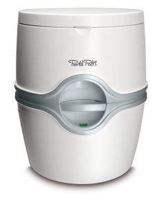 Thetford 565E Porta Potti Portable Battery Powered Flush Travel Toilet, White