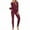 Red, variant on Women's Thermal Underwear Set Long Sleeve Loose Fit Layering Tops Comfort Leggings for Fall and Winter Red 2XL