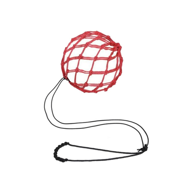 S SERENABLE Football Kick Adjustable Boys Football Skills Soccer Ball Net Kicker Red