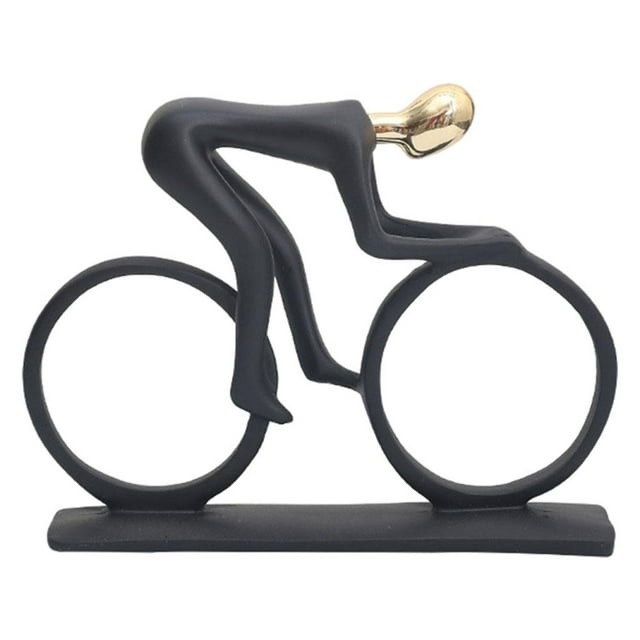 Escultura de figura deportiva de resina, estatua de mesa, decoración, regalos de cumpleaños, adornos Jinete