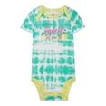 thumbnail image 2 of Modern Baby Baby Girl Bodysuits, 3-Pack, Short Sleeve, Newborn-9 Months, 2 of 5