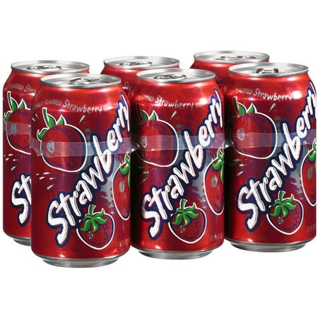 Great Value Strawberry Soda, 12 Fl. Oz., 6 Count