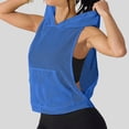 thumbnail image 5 of Uootdi Active Tops for Women Mesh Hoodie Sleeveless Vests Soft Comfy Relaxed Fit Workout Gym Fashion Blouses Gift, 5 of 8